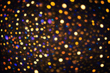 Fototapeta Tęcza - Create bokeh backgrounds with bright, colorful, blurry lights.
