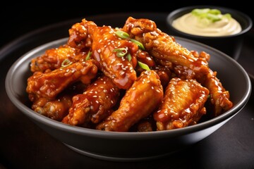 Wall Mural - Hot and Spicy Buffalo Chicken Wings