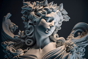 Timeless Elegance: A Captivating Classic Marble Sculpture, Perfect for Adding Sophistication created with Generative AI technology