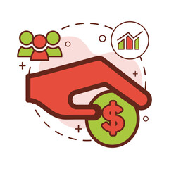 Wall Mural - save money icon design, business icons.
