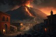 Vesuvius volcano erupted on Pompeii overnight. Generative AI