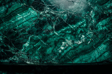 Wall Mural - Green marble wall. Generative AI