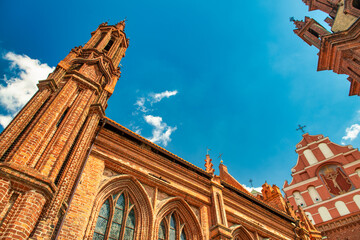 Canvas Print - Monument to Adam Mickiewicz in Vilnius - Lithuania