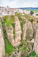 Wall Mural - Aerial view of Ronda, Spanish Moor town