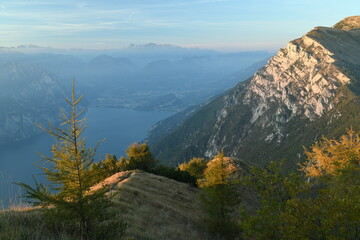 Wall Mural - autumn in the mountain (Garda lake)