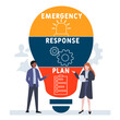 © Nadezhda Kozhedub - ERP - emergency response plan  acronym. business concept background. vector illustration concept with keywords and icons. lettering illustration with icons for web banner, flyer, landing