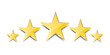 © Полякевич Олена - Five stars customer product rating. Vector illustration. EPS 10.