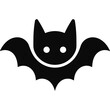 Bat single glyph icon svg vector