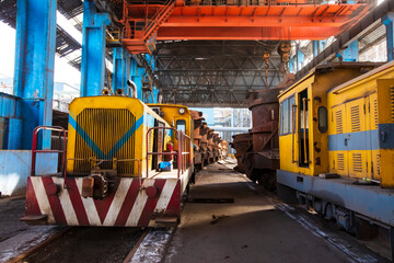 The workshop and equipment of the steel mill