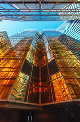 Poster - Exterior of modern architecture. Building abstract background