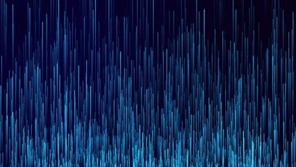 Wall Mural - evolution of data. motion dots lines fibers trail wave background. particles strive. quantum technol