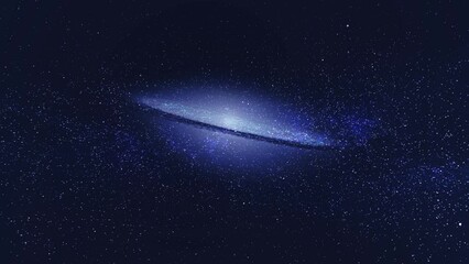 Wall Mural - 4k 3d cosmic galaxy with stars, bursting galaxy, space many light, nebula galaxies in space. flying 