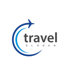 Travel agency business logo. transport, logistics delivery logo design