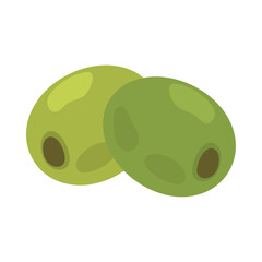 Wall Mural - olives vegetable food icon design