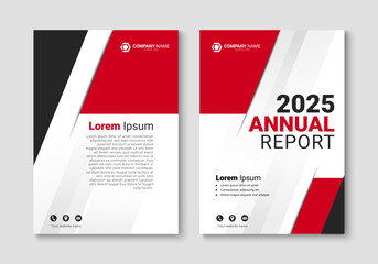 Cover design for annual report, catalog, brochure, magazine, booklet. A4 business cover design template. Vector illustration