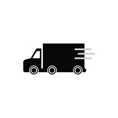 Canvas Print - delivery truck logo icon