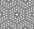© ELENA - Flower geometric pattern. Seamless vector background. Black and white ornament