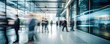 © waichi2013th - Crowd of blurred People Walking in a modern entrance. blurred business people