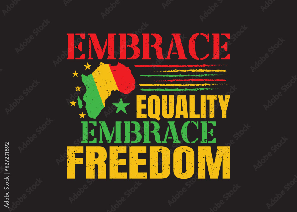 Juneteenth 1865 American black people historical freedom day t-shirt ...
