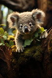 Fototapeta Tęcza - Koala, Wildlife Photography, Generative AI