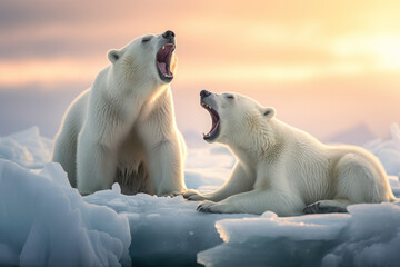 polar bear, wildlife photography, generative ai