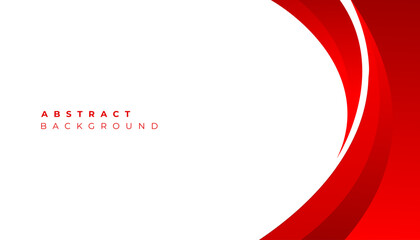 Wall Mural - abstract red wavy business background. vector illustration