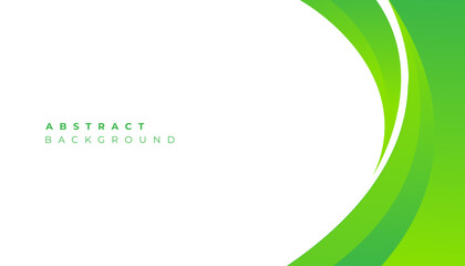 Wall Mural - abstract green wavy business background. vector illustration