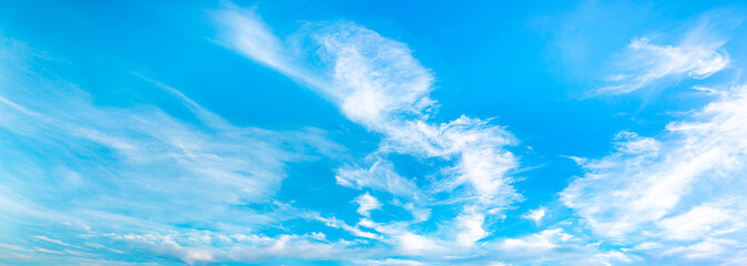 Wall Mural - blue sky and white clouds.