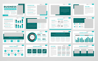 Naklejka na meble business presentation template editable vector design