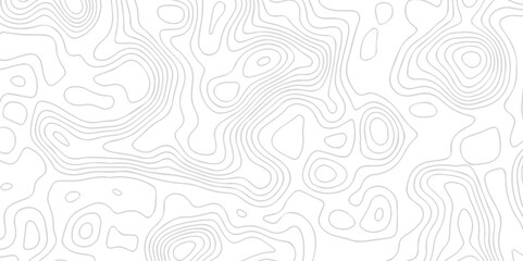 Poster - Topographic map background geographic line map with elevation assignments. The black on white contours vector topography stylized height of the lines map.