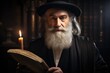 Rabbi Holding the Torah - AI Generated