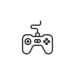 Game Pad icon design with white background stock illustration