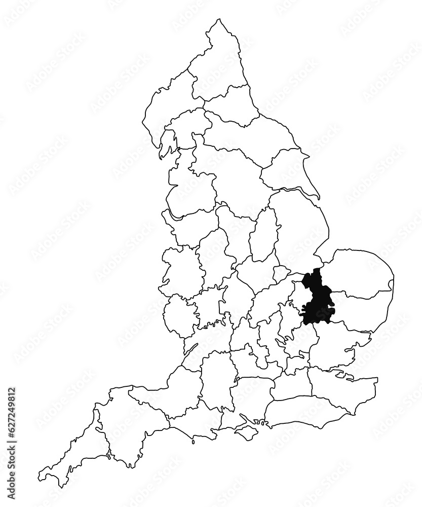map-of-cambridgeshire-county-in-england-on-white-background-single