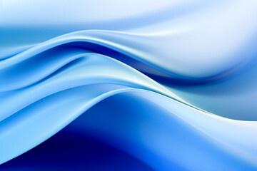 Wall Mural - abstract blue and white wavy background