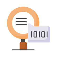 Wall Mural - creative icon of binary search in modern style, ready to use vector