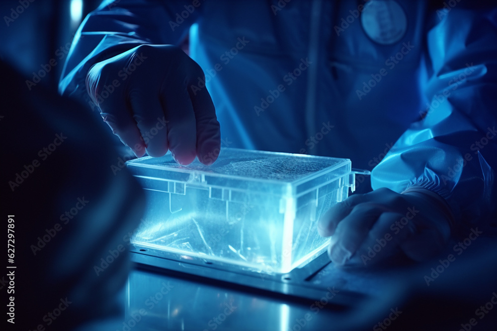 Police Officers Conducting Forensic Investigation at a Crime Scene for ...