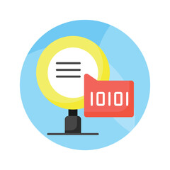 Wall Mural - creative icon of binary search in modern style, ready to use vector