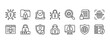 © IconLauk - Cyber security icon set. Vector graphic illustration.