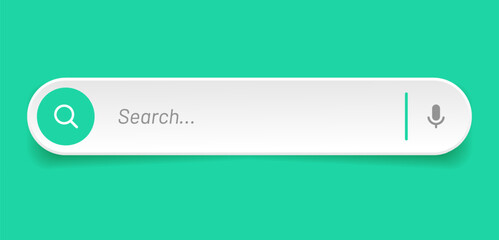 search bar with suggestions for ui ux design and web site. search address and navigation bar icon. c