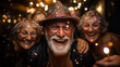 © Miljan Živković - Portrait group of senior old people man woman celebrate happy smile