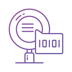 Wall Mural - creative icon of binary search in modern style, ready to use vector