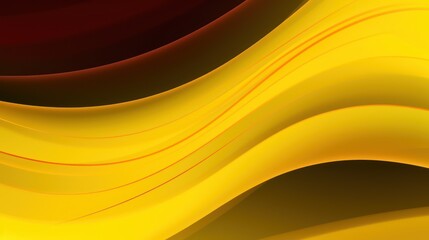 Canvas Print - yellow and black waves abstract background