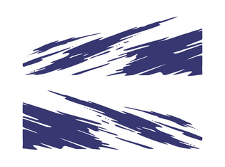 wrap design for car vectors. sports stripes, car stickers black color. racing decals for tuning