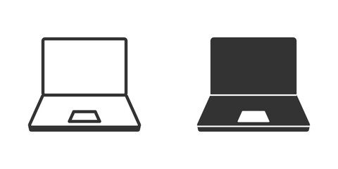 Laptop icon. Simple design. Vector illustration.