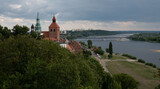 Fototapeta Desenie - Grudziądz kościół,panorama most,wisła