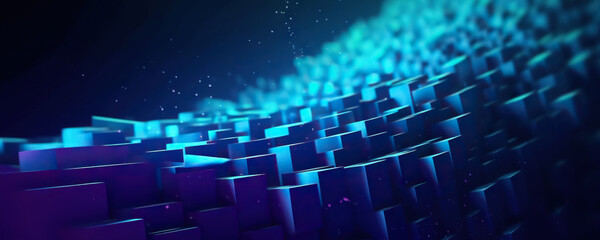 Wall Mural - abstract digital background. data universe illustration. ideal for depicting network abilities, tech