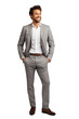 © olegganko - Businessman isolated. Illustration AI Generative.