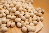 Fototapeta Kosmos - Fresh ginkgo seed nut close up