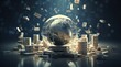 © fitpinkcat84 - financial background , investment , opportunity.