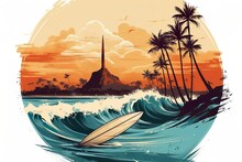 Tropical Surf Printable